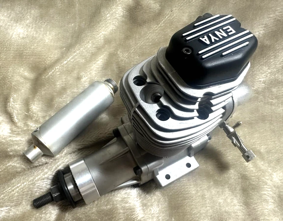 Enya R120-4C 19.93cc 4 cycle glow engine with muffler for R/C airplane Excellent - Image 3 of 4