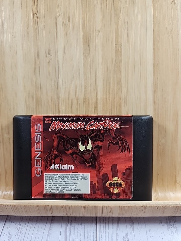 Maximum Carnage Region Free 16 Bit MD Game Card For Sega Mega Drive For Genesis