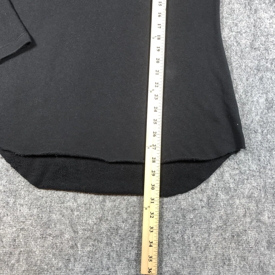 Victoria's Secret PINK Hoodie Womens Medium Black Love Pink Pullover Tunic Logo - Image 3 of 4