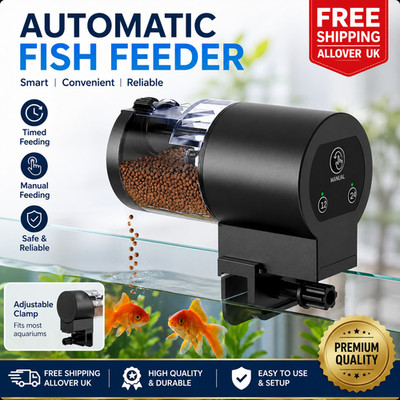 Automatischer Fischfutterspender Automatischer Futterspender Smart Feeding Timer Aquarium Tank Neu