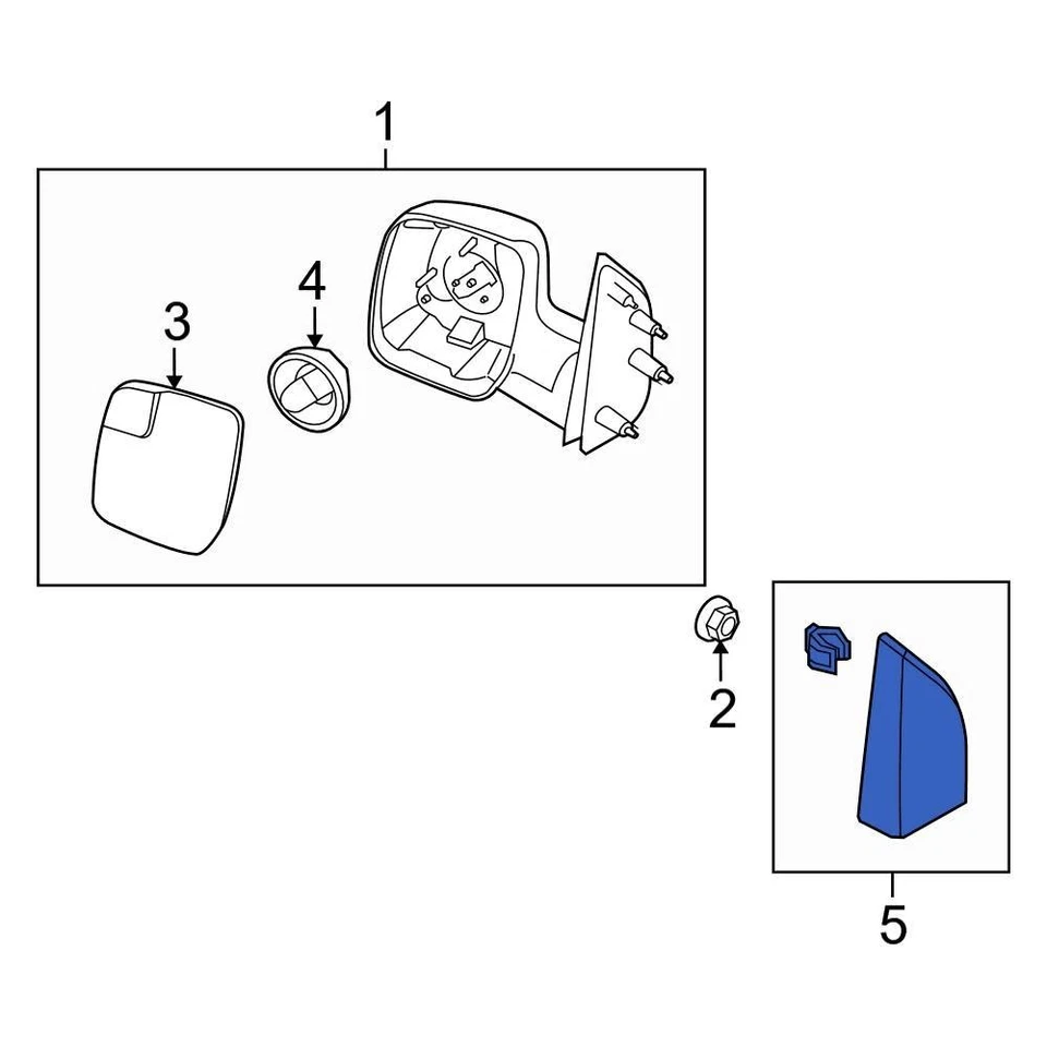For Ford E-350 Super Duty 10-25 Ford Front Right Inner Door Interior Trim Panel Foto 4 de 4