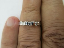 Platinum Diamond Wedding Band Diamond .30 Carat F-VS2 4.10 Gram Value 3,500