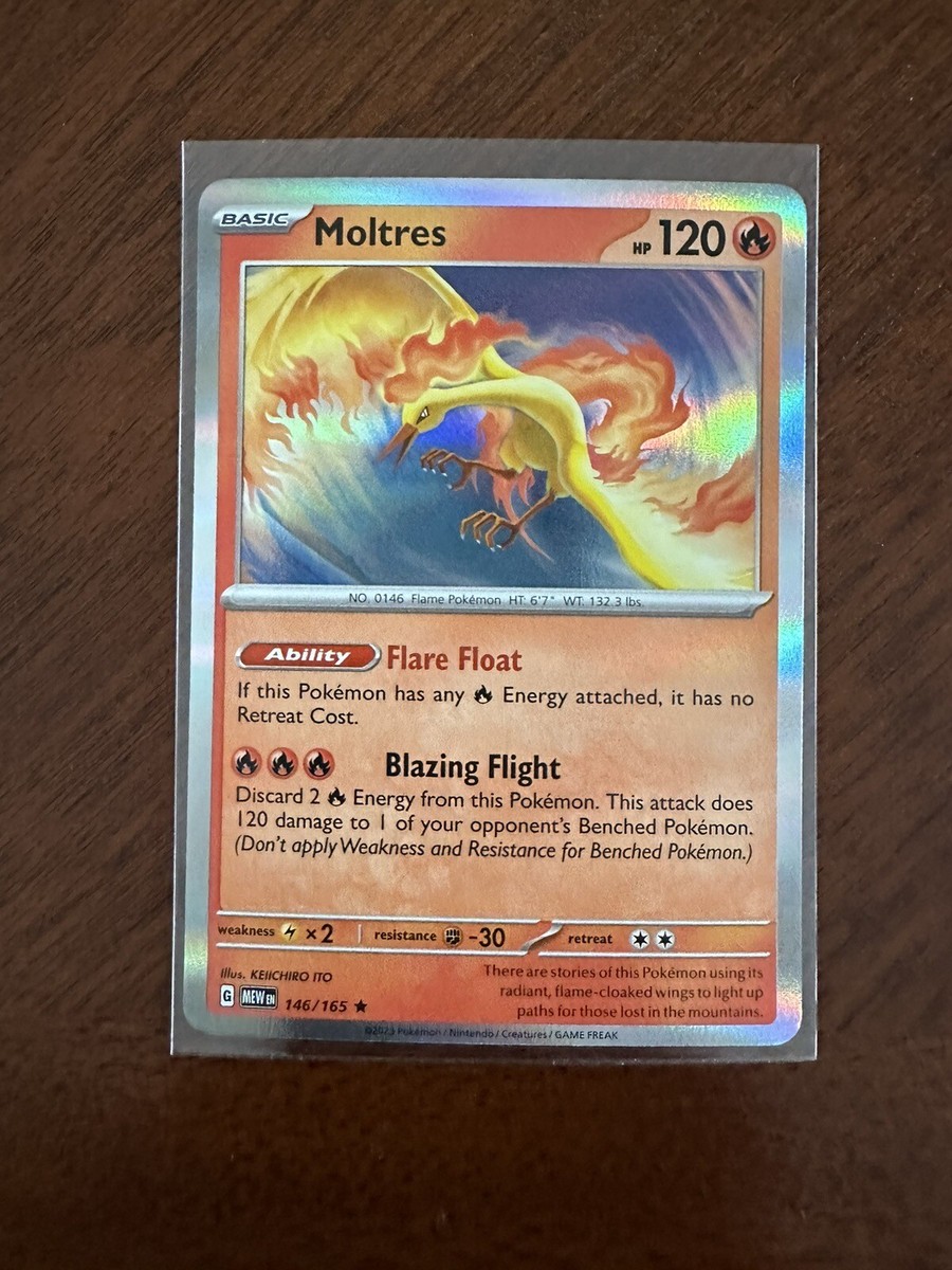Moltres 146/165 Holo Pokemon Scarlet & Violet 151 NM/MINT | eBay