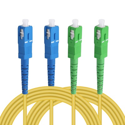 Fiber Optic Patch Cable SC to SC LEIHONG SC/UPC-SC/APC-SM Singlemode Simplex ...