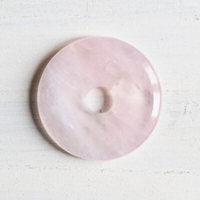 Donut pendentif QUARTZ ROSE 40…