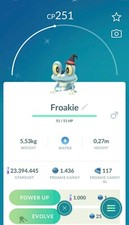 Pokemon Brillante Froakie Halloween -TRA'DE Registrado Brillante Froakie GO- Descripción