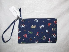 NWT Vera Bradley RFID Convertible Wristlet Small Purse in Snow Globe Motifs 🐧❄