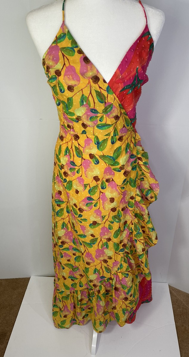 farm rio garden mix midi dress knee length dresses for ladies Mixed Lace Garden Midi Dress  FARM Rio