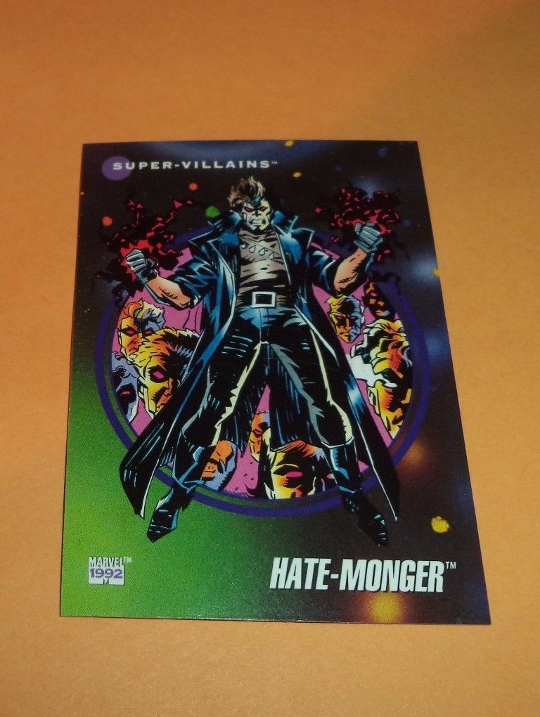 Hate Monger # 137 - 1992 Marvel Universe Series 3 Base Impel Trading Card