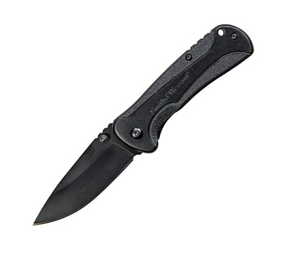 Smith & Wesson 1084304 Black A/O Liner Lock Folding Knife 3'' Drop Point Blade