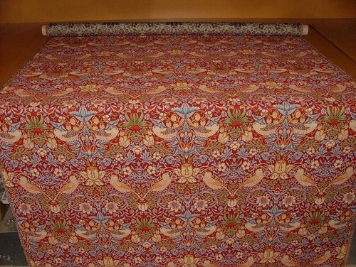 William Morris Strawberry Thief Tapestry Curtain Upholstery Cushion Fabric - Picture 11 of 52