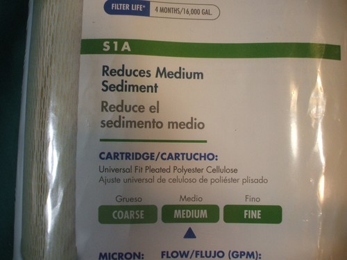 2 Pack Culligan S-1-A Replacement Cartridge Standard Duty Sediment Filters "New" - Picture 4 of 7