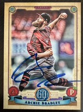 Archie Bradley Auto Signed Topps Gypsy Queen 2019 No. 42 Arizona Diamondbacks