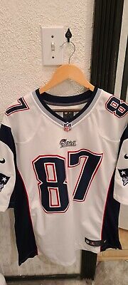 NFL Nike New England Patriots Rob Gronkowski Jersey 87 Mens XL SEWN White Brady | eBay