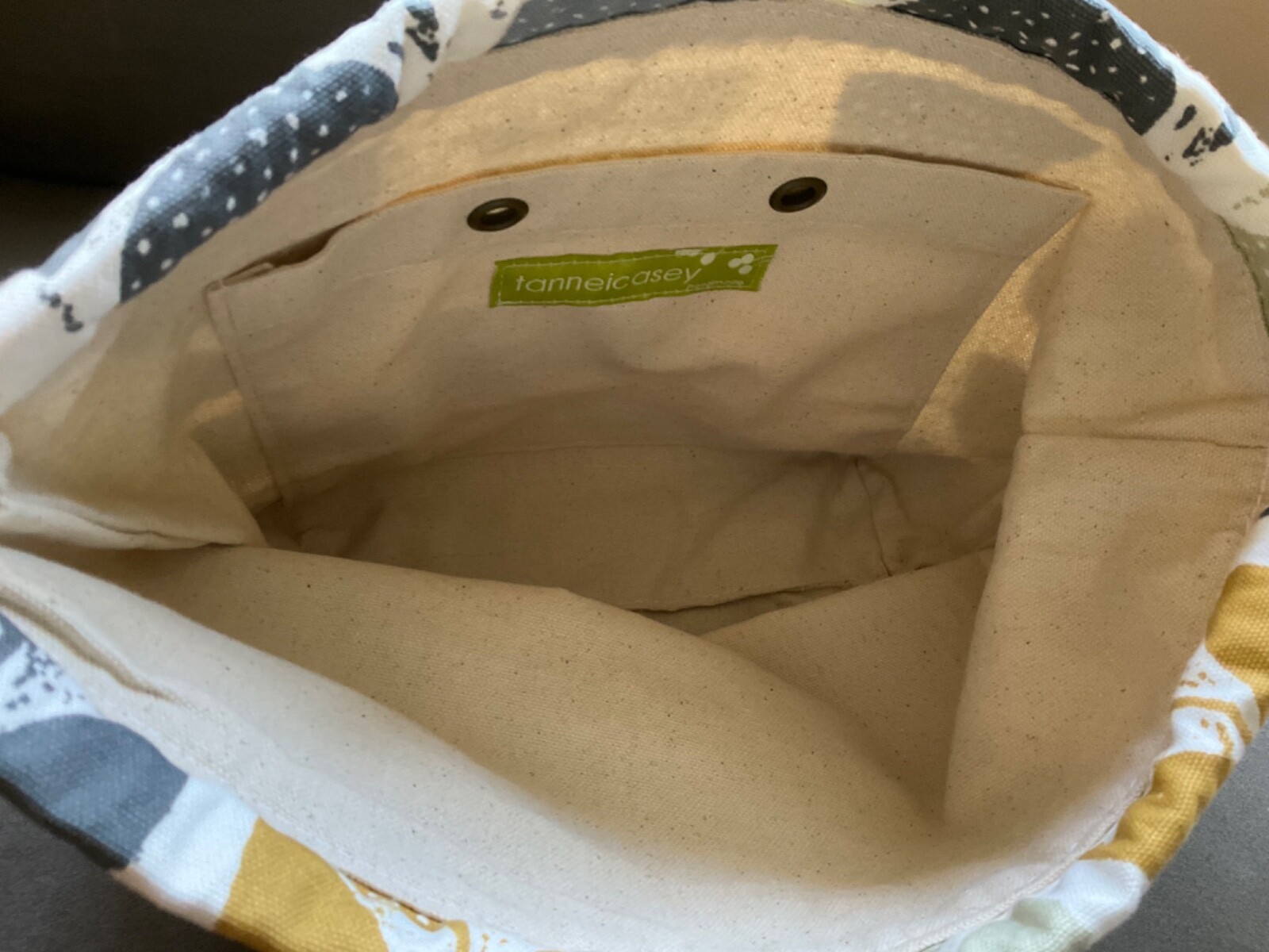 TanneiCasey medium drawstring knitting bag eBay