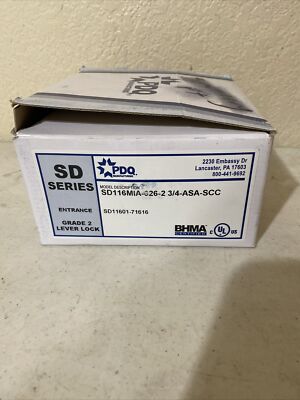 PDQ SD Series Lever Lock Grade 2 SD116MIA-626-2 3/4-ASA-SCC