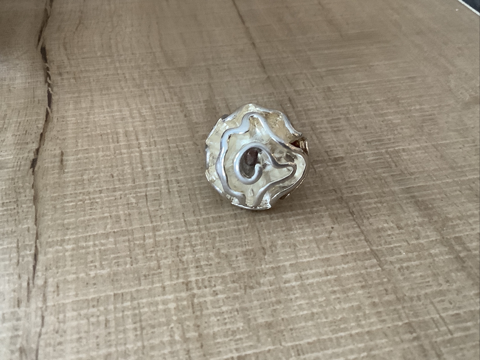 Solid Sterling Silver Adjustable Flower Bud Rose … - image 1