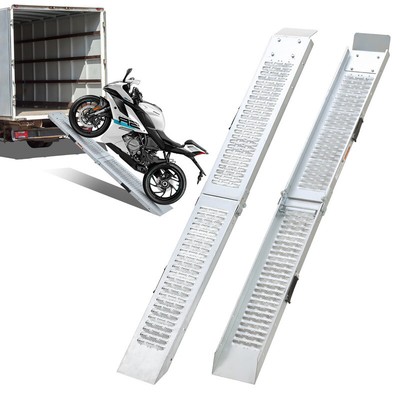 2X Auffahrrampe Auffahrschiene Autorampe Laderampe Klappbar 400kg ATV Faltbar