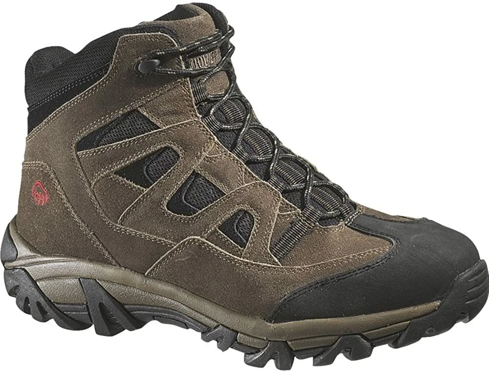 Wolverine Mens CULLEN MID Steel Toe EH Work Industrial Safety Hiking Brown Boots