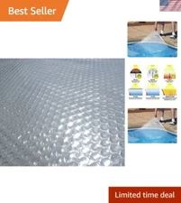 NS510 14-mil Solar Blanket for Rectangular Pools, 12' x 24', Clear & Durable