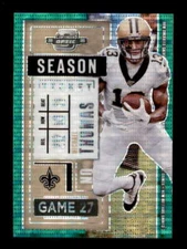 MICHAEL THOMAS 2020 CONTENDERS OPTIC #42 SEASON TICKET GREEN PULSAR #/27 BF3098