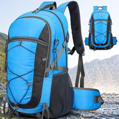 60L Waterproof Hiking Backpack Camping Travel Trekking Bag Large Comfort Frame