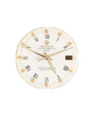 ROLEX OYSTER PERPETUAL DATE REF. 1501 WHITE DIAL WITH ROMAN NUMERALS \u0026  HANDS SET | eBay