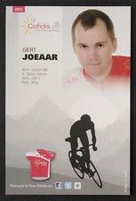 1697 Gert Joeaar Radsport 2013 Cofidis Pro Cycling Team Autogrammkarte