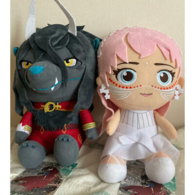 Belle Ryu To Sobakasu No Hime Bell Dragon Big Plush Doll Toy 2 Set 25cm Japan