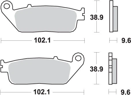 PLAQUETTES DE FREIN KH196 STREET CERAMIC CONVIENT : HONDA CB 500, CTX 700, NC 75 - Photo 1/1