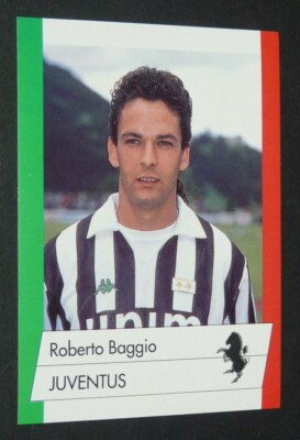 Juventus' Roberto Baggio with his Ballon D'Or 1993
