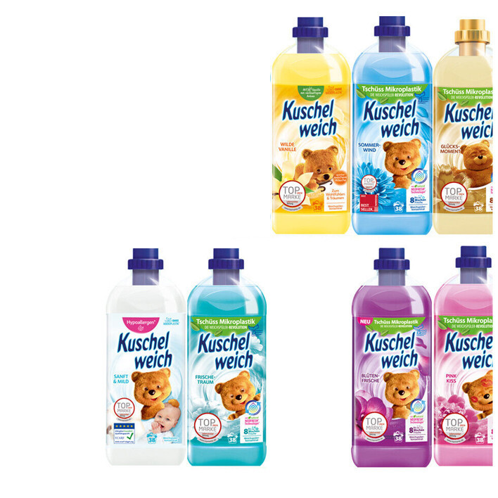 7x1000ml Kuschelweich Weichspüler x Classic Duftsorten 266WL