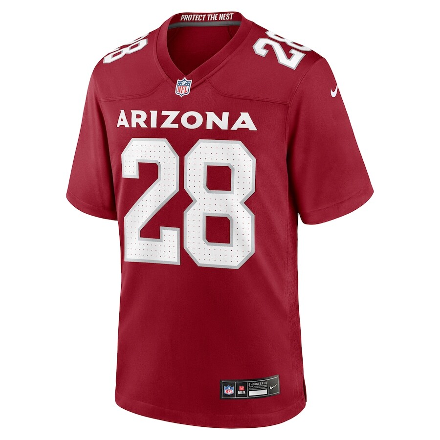 Arizona Cardinals Elijah Jones #28 Nike Cardinal 2025 Official NFL Game  Jersey