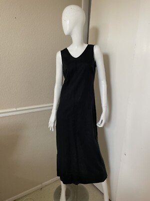 ESPRIT NEW! Black Woven Linen V-Neck Sleeveless Button Back Midi Shift Dress 6 | eBay ESPRIT NEW! Black Woven Linen V-Neck Sleeveless Button Back Midi Shift Dress 6 | eBay