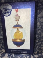 Disney Store 30th Anniversary Snow Globe Ornament Belle Miss Potts March Disney Store 30th Anniversary Snow Globe Ornament Belle Miss Potts March