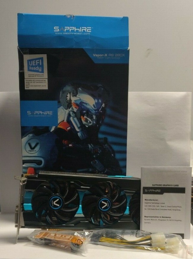 SAPPHIRE Vapor-X Radeon R9 280X 3GB TRI-X WITH BOOST (Apple macOS  compatible)