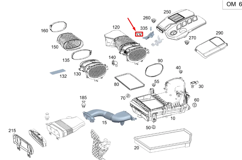 MERCEDES-BENZ GLE W167 Engine Cover A6540102611 NEW GENUINE | eBay