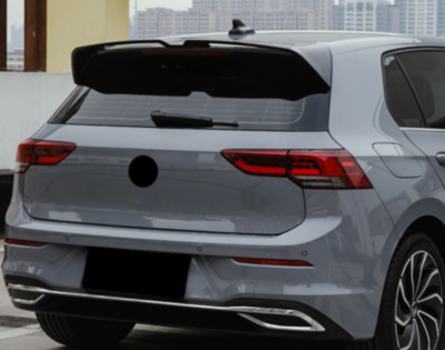 Rear Roof Window Spoiler Lip Glossy Black For 2021-2023 Volkswagen VW Golf 8 MK8