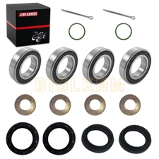 Front Wheel Bearings Seals Kit w/ Washers for Yamaha Rhino 700 YXR700F 2008-2013