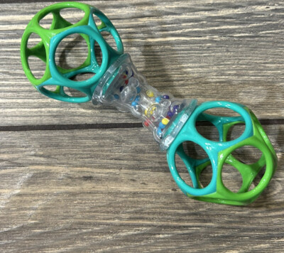 Oball Go Gripper Baby Rattle Green Toy Teether