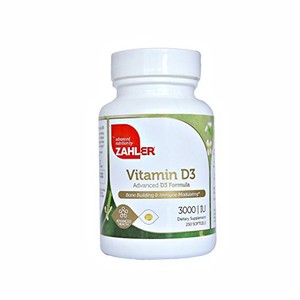 Zahler Vitamin D3 (Cholecalciferol) 3000Iu, An All-Natural Supplement Supporting (848998000400)