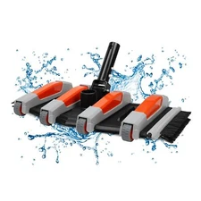 Heavy Duty Pool Vacuum Head with Side Brush & Wheels for Inground Pools