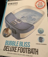 HoMedics Bubble Bliss Deluxe Foot Bath Massaging Bubbles