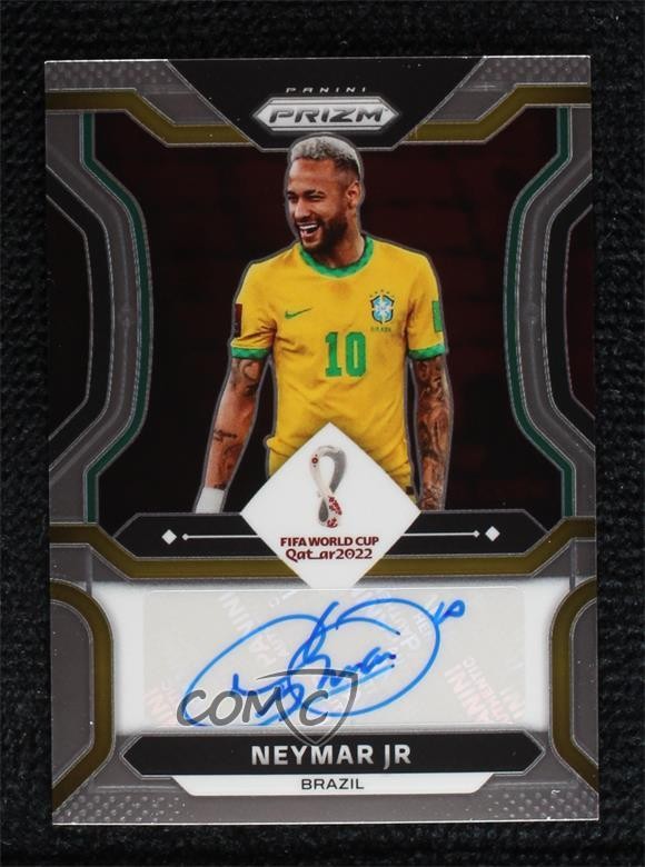 2022 Panini Prizm World Cup Qatar Signatures Neymar Jr #S-NJR Auto 0y42