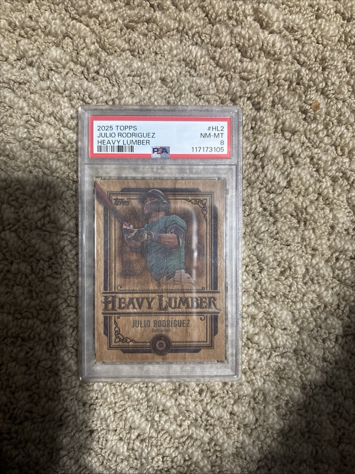 2025 Topps Series 1 - Heavy Lumber Julio Rodriguez #HL-2