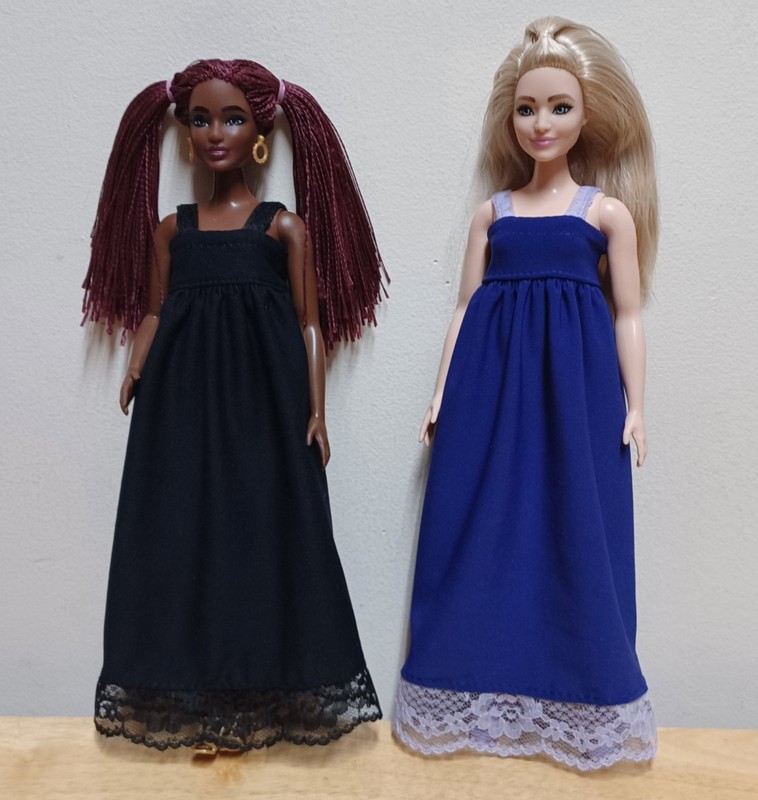 Curvy Barbie 11 1/2" Doll Clothing Blueberry & Blackberry nightgowns