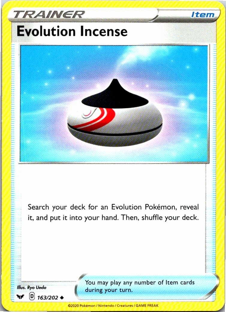 Evolution Incense SWSH01: Sword & Shield Base Set 163/202 Uncommon