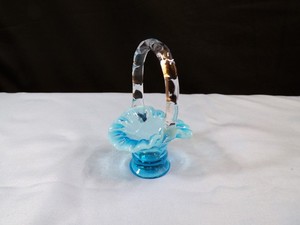 Blue Fenton Glass Baskets | eBay