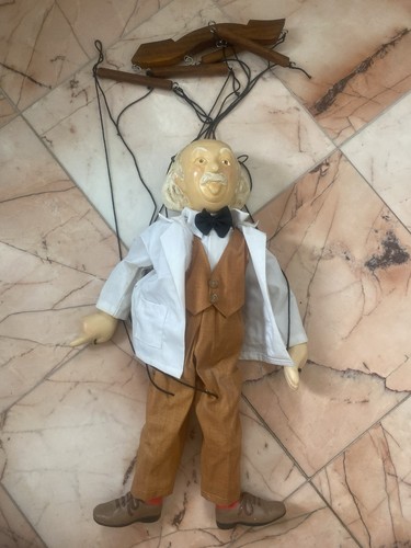 Albert Einstein Marionette Puppet Doll
