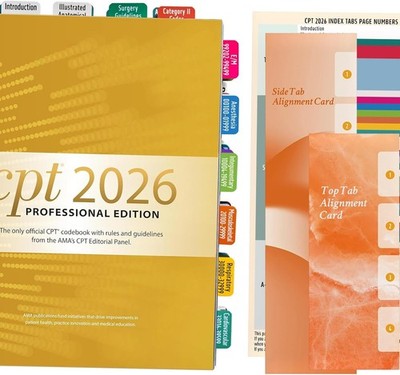 CPT 2026 Code Book Index Tabs - for AMA Version CPT 2026 Professional Edition...